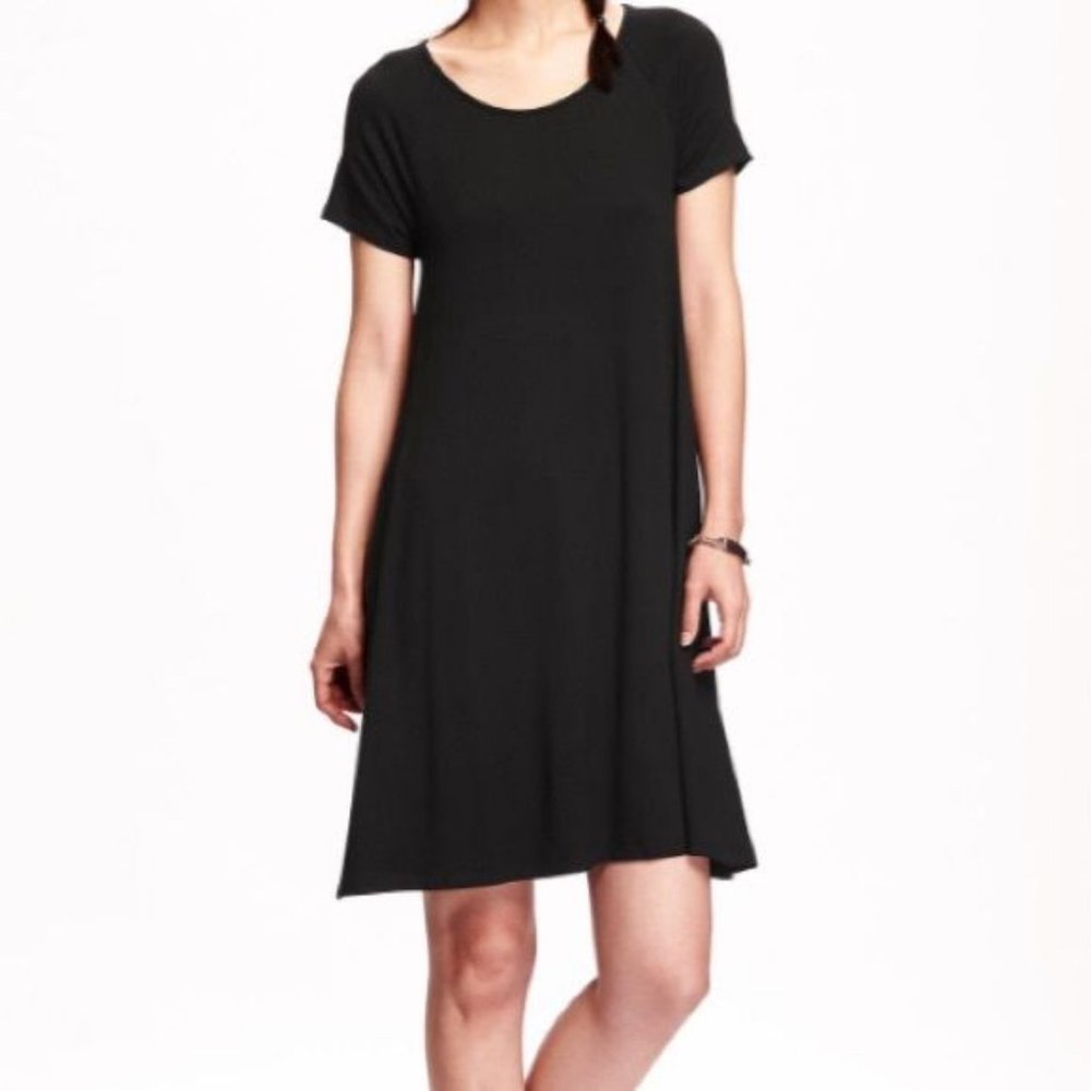 DONATING SOON Old Navy Black Swing Dress Size XS